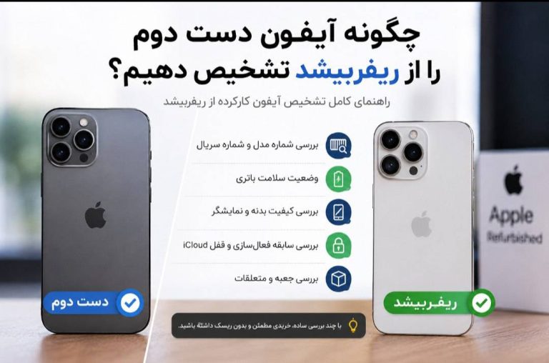 چگونگی تشخیص ایفون دست دوم از ریفربیشد